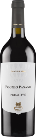 Primitivo Poggio Pasano, Cantine Sava 2023,Farnese Vini