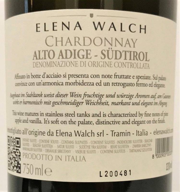 Etiketa Chardonnay 