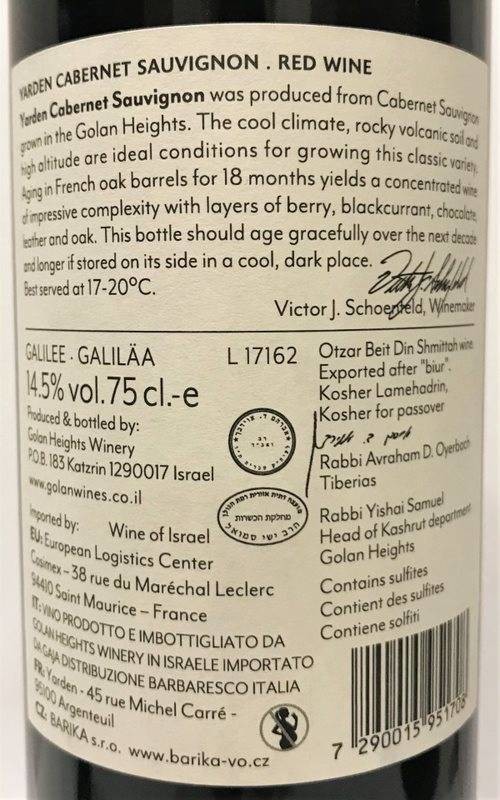 Etiketa Cabernet Sauvignon