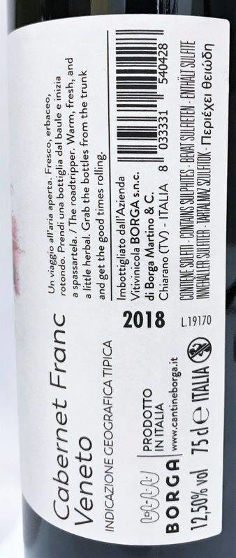 Etiketa Cabernet Franc 