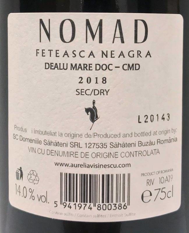 Etiketa Nomad Feteasca
