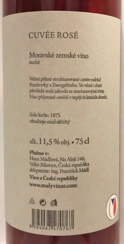 Etiketa Cuvée rosé Classic