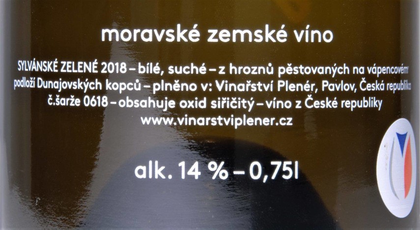 Etiketa Sylvánské zelené