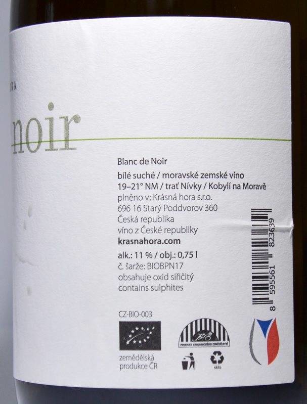 Etiketa Chardonnay- Pinot blanc