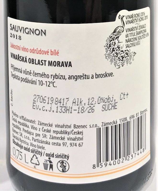 Etiketa Sauvignon