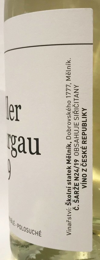 Etiketa Müller Thurgau