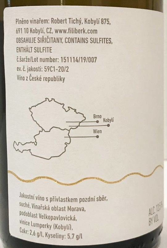 Etiketa Veltlínské zelené