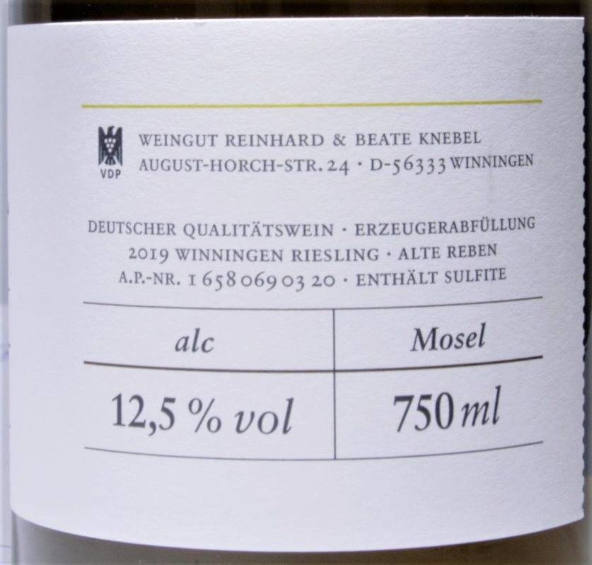 Etiketa Riesling Alte Reben