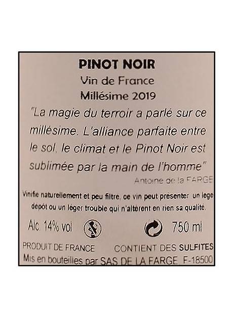 Etiketa L\'Enfant Rebelle Pinot noir