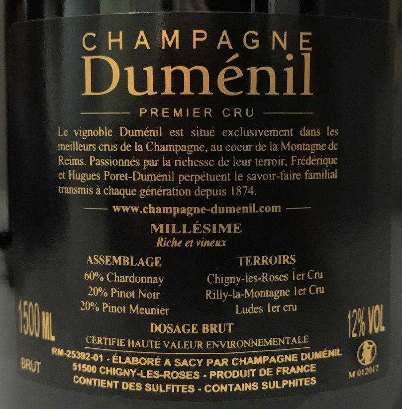 Etiketa Champagne - Millesimé magnum