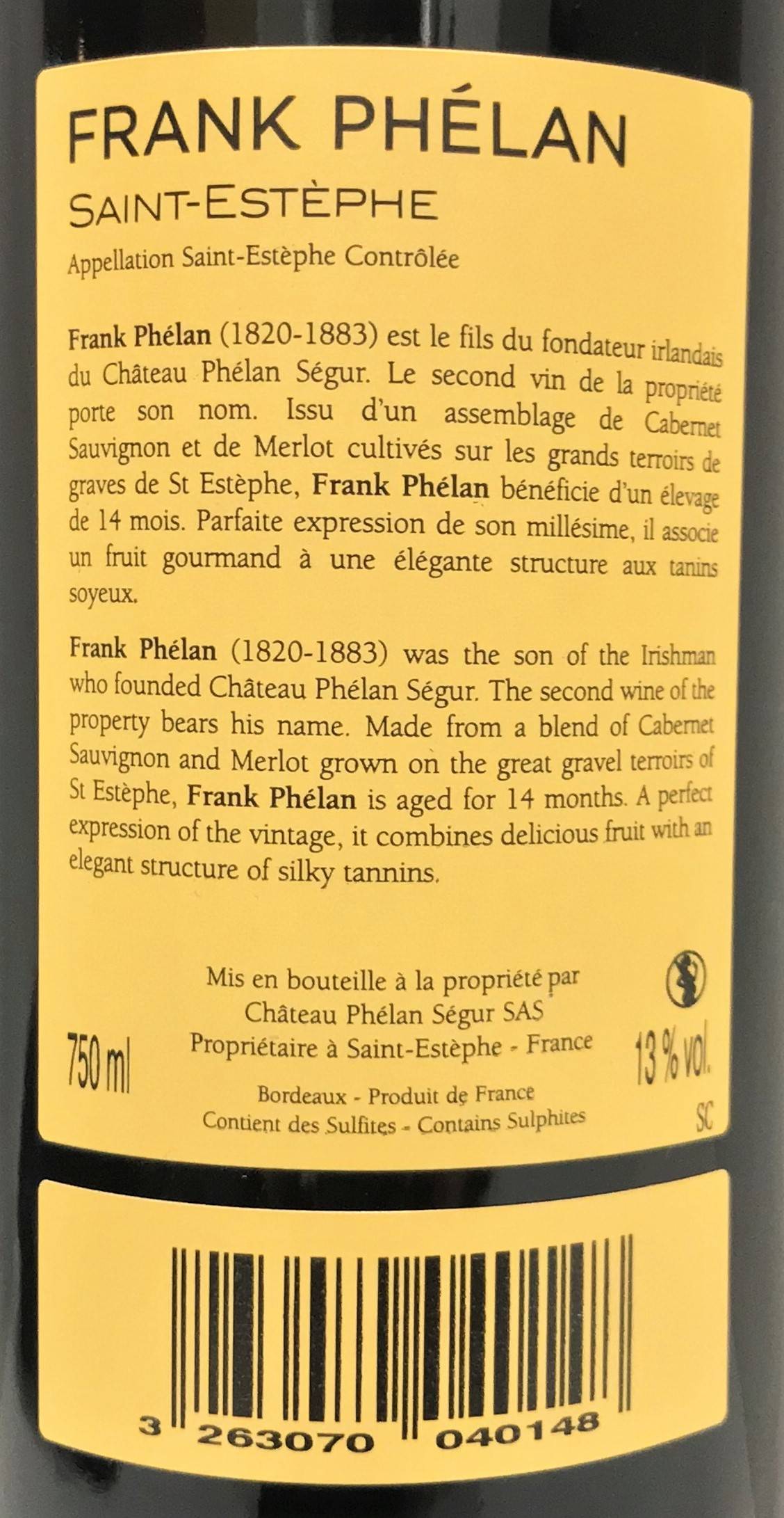 Etiketa Frank Phélan