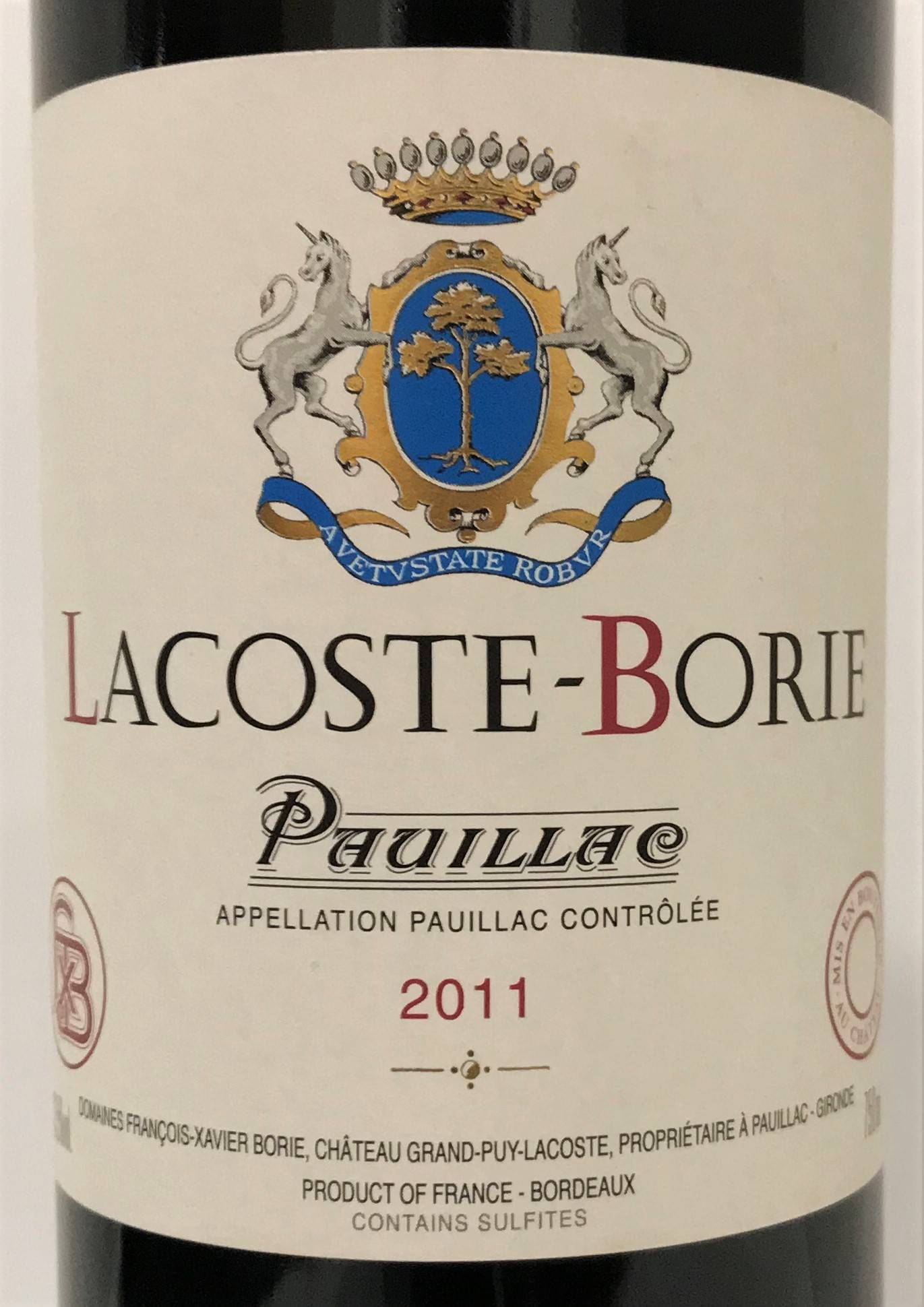 Etiketa Lacoste Borie 