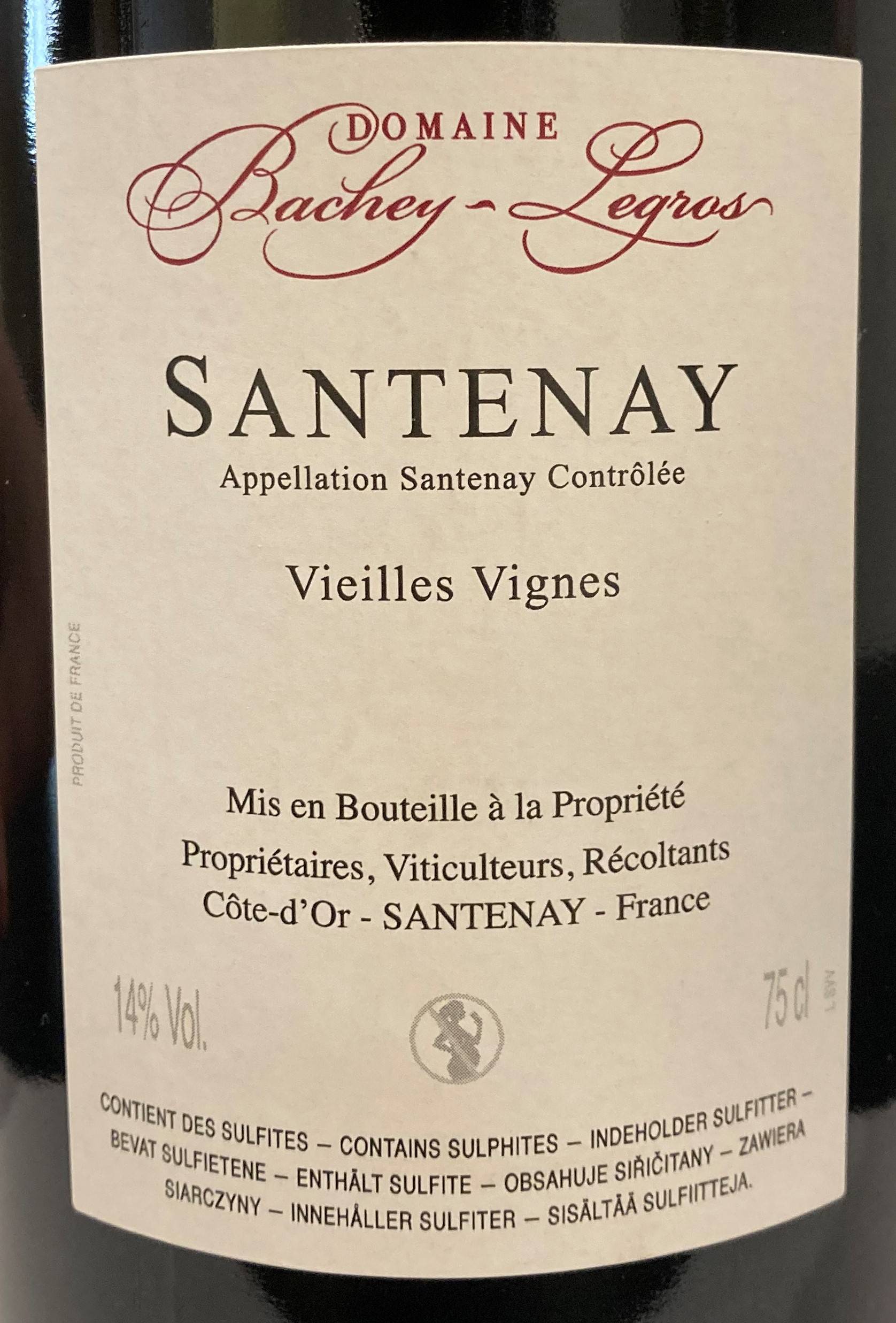 Etiketa Santenay Vieilles Vignes