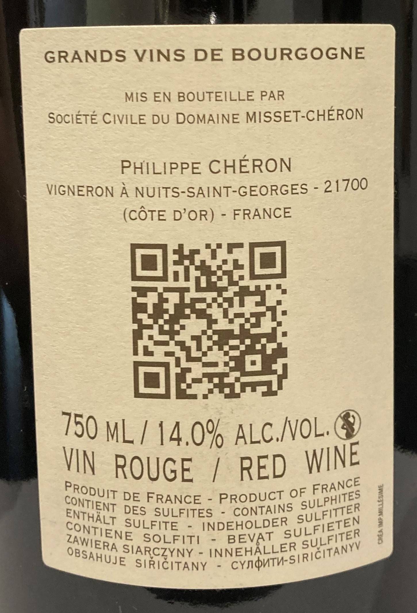 Etiketa Chambolle-Musigny \