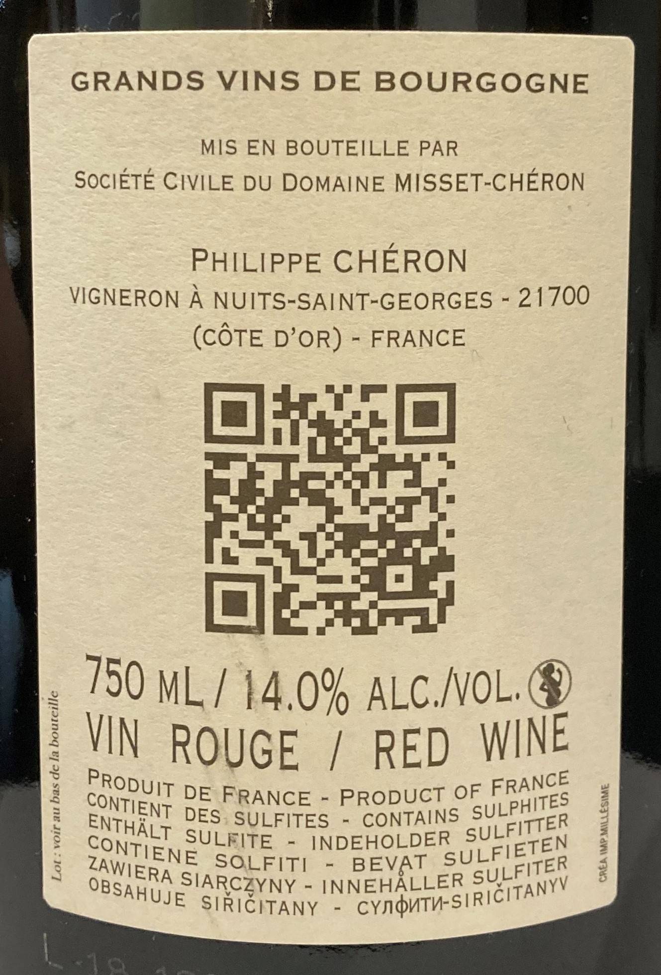 Etiketa Clos Vougeot Grand Cru