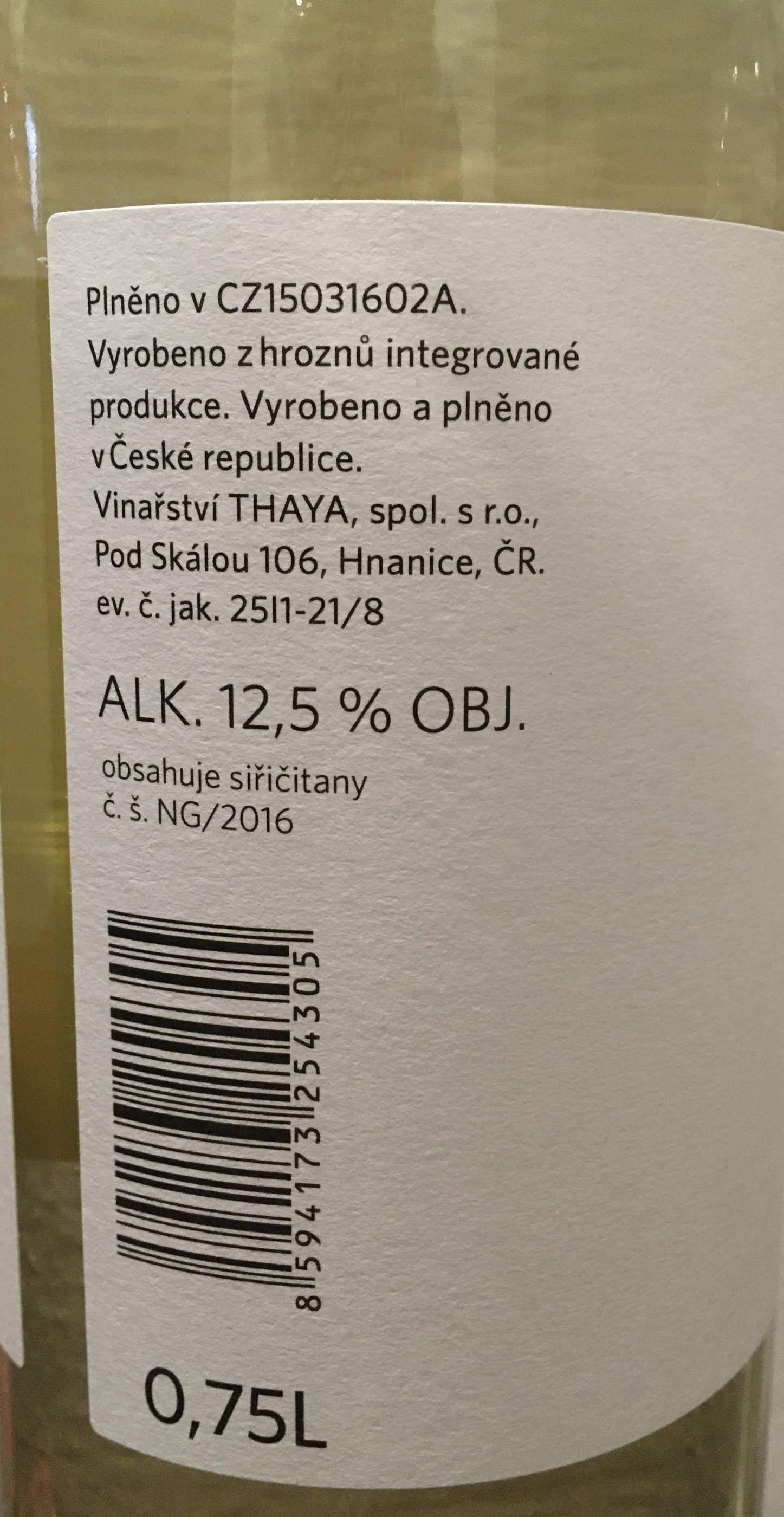 Etiketa Neuburské - Pozdravy z Národního parku