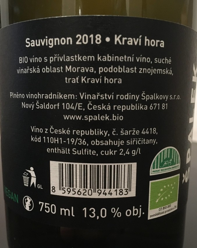 Etiketa Sauvignon