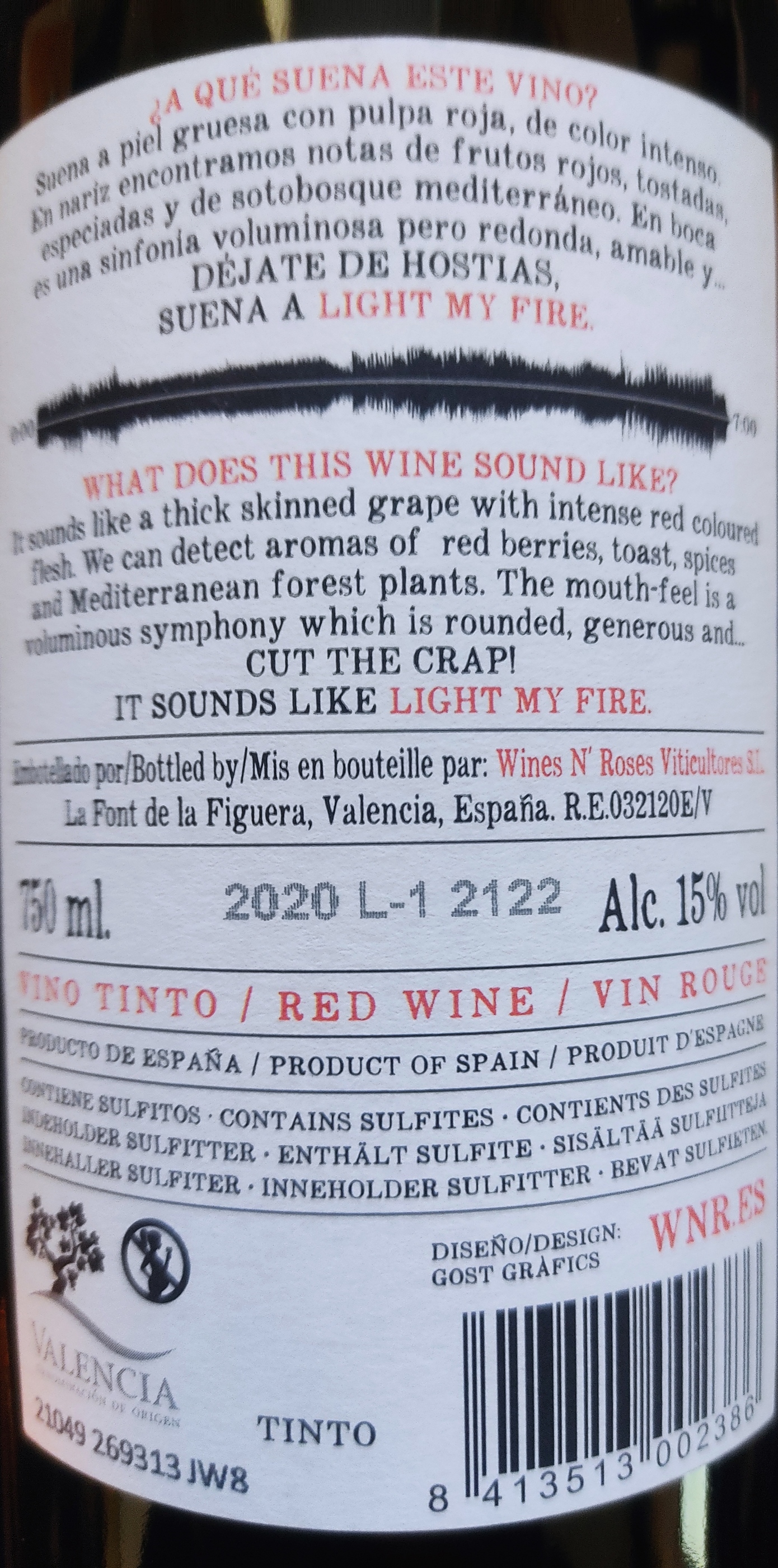 Etiketa LIGHT MY FIRE