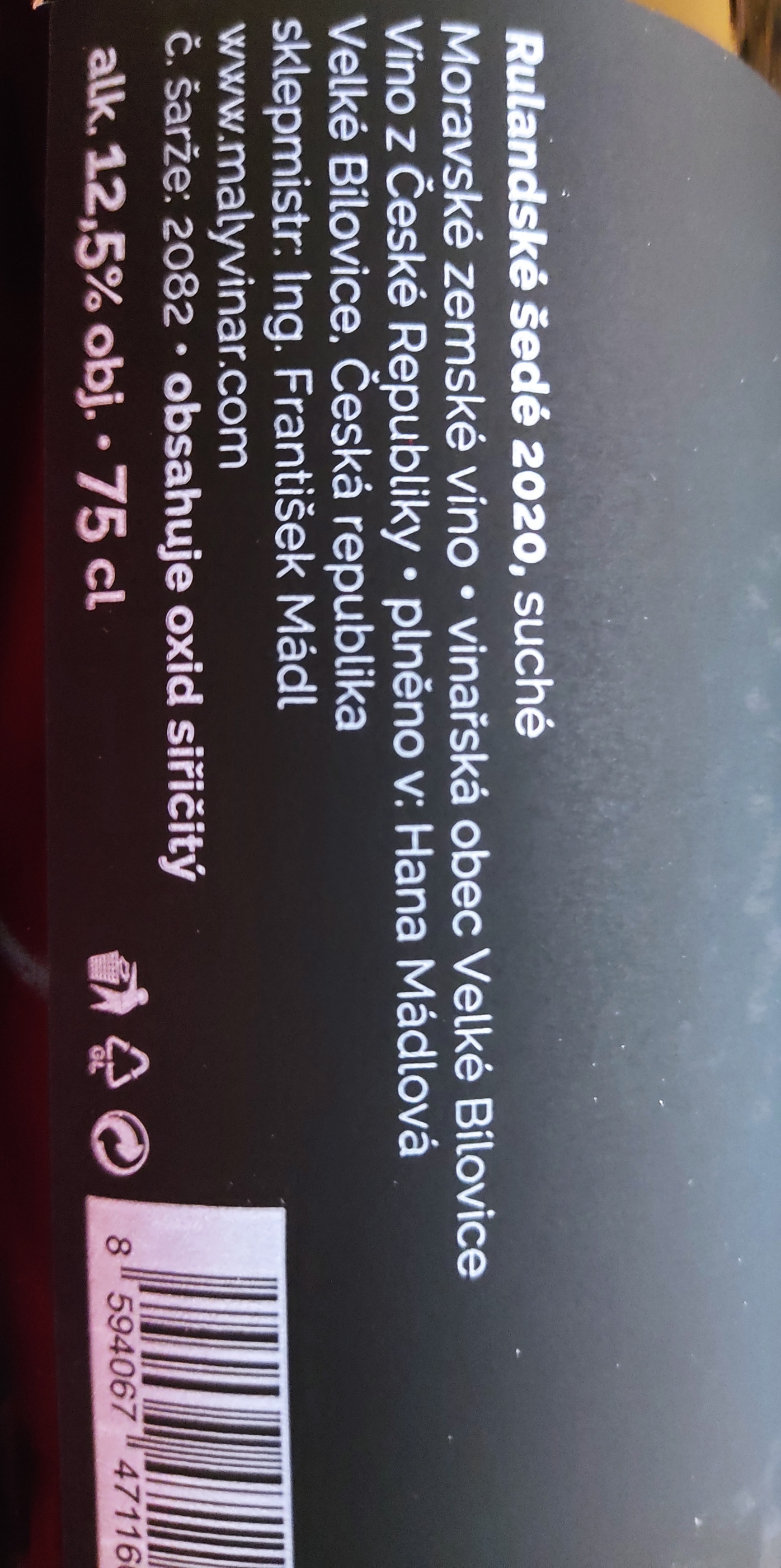 Etiketa BETON-Rulandské šedé