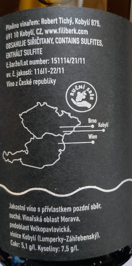 Etiketa Ryzlink rýnský \