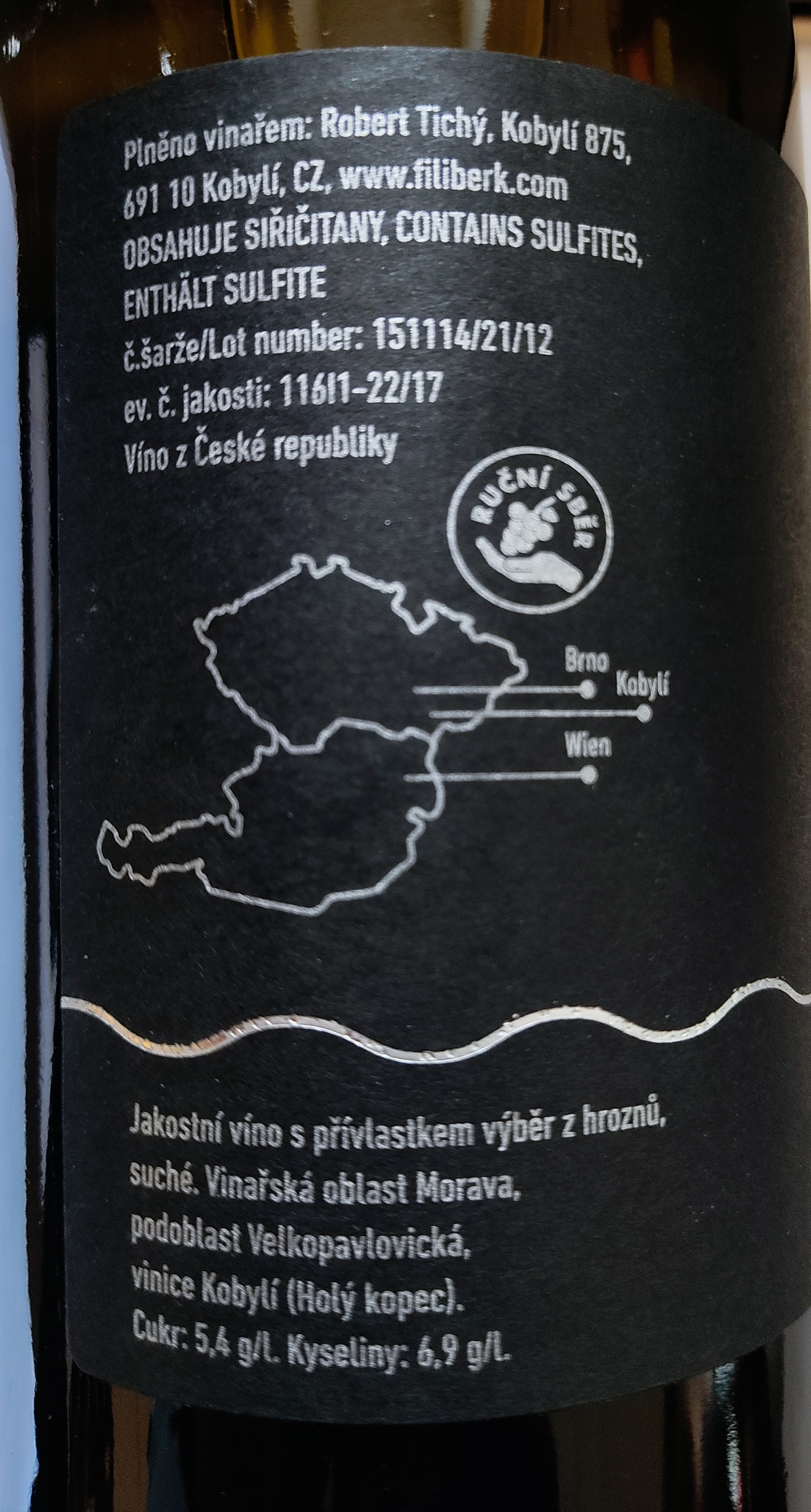 Etiketa Pinot Blanc \