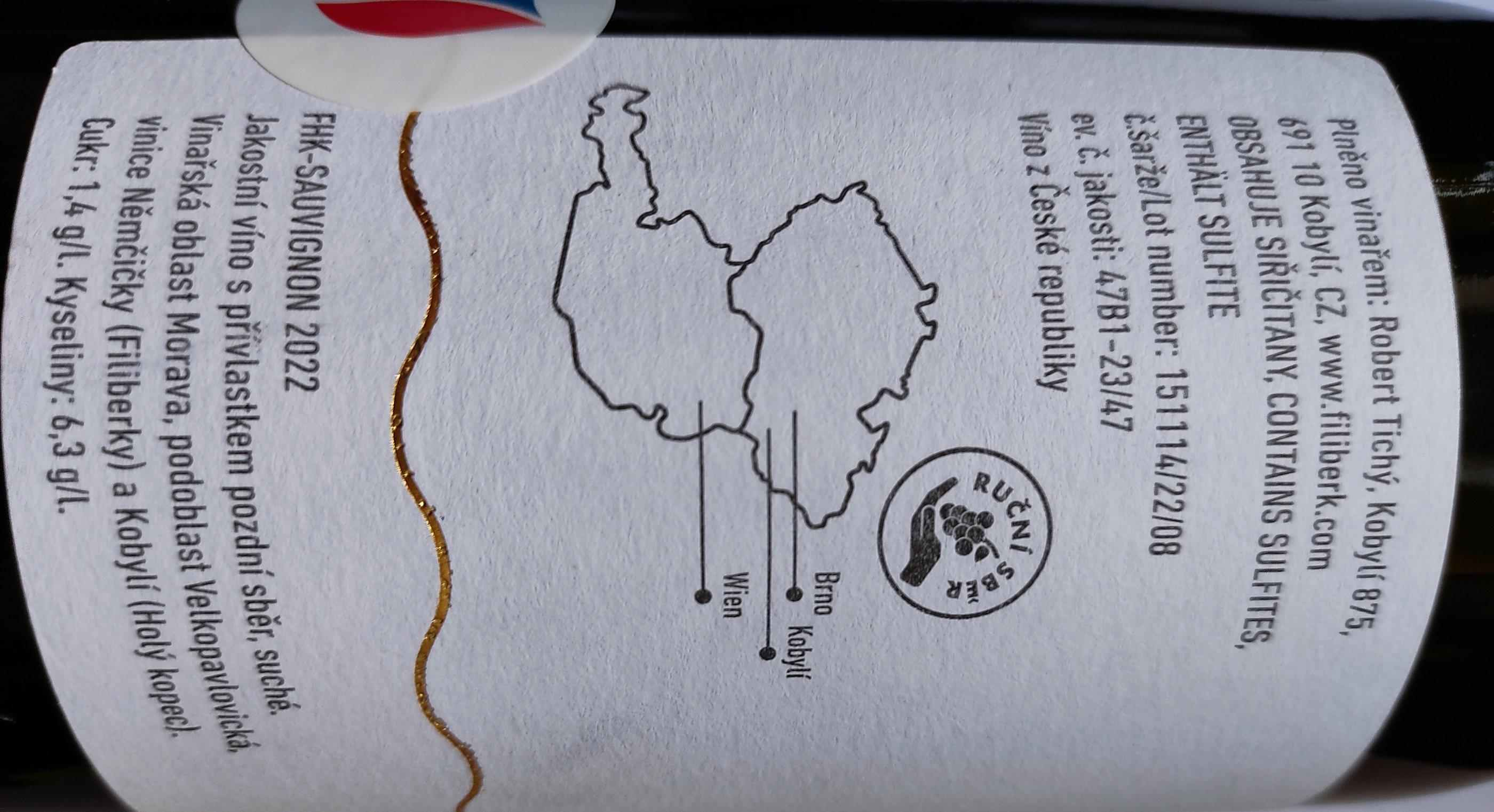 Etiketa Sauvignon FHK