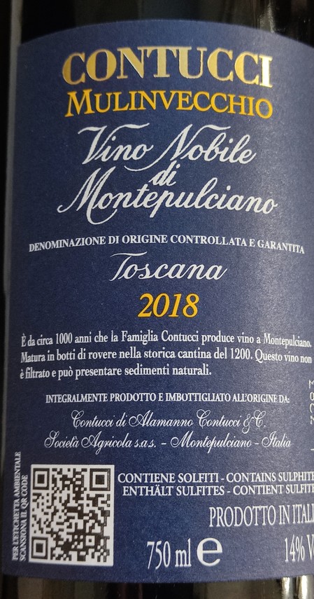 Etiketa Vino Nobile di Montepulciano \