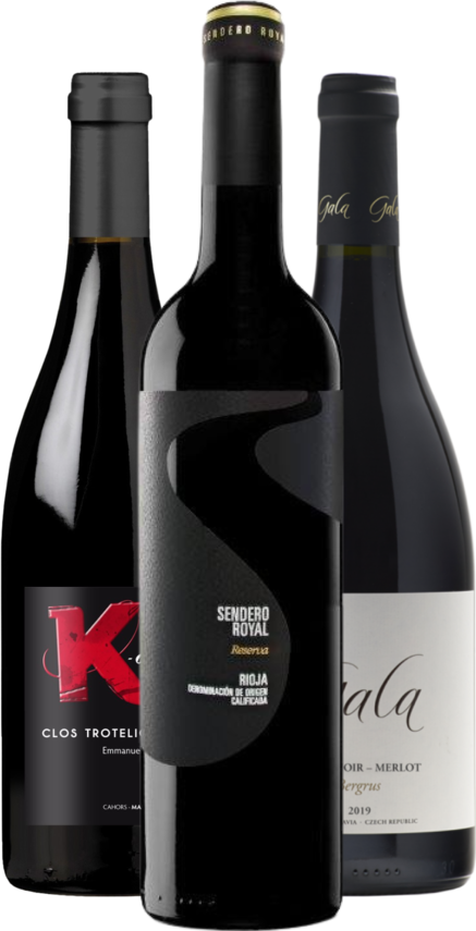 SET Extra suché červené trio	