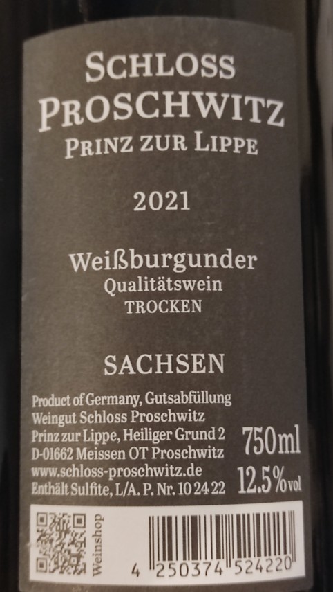 Etiketa Weissburgunder GG VDP.GROSSE LAGE