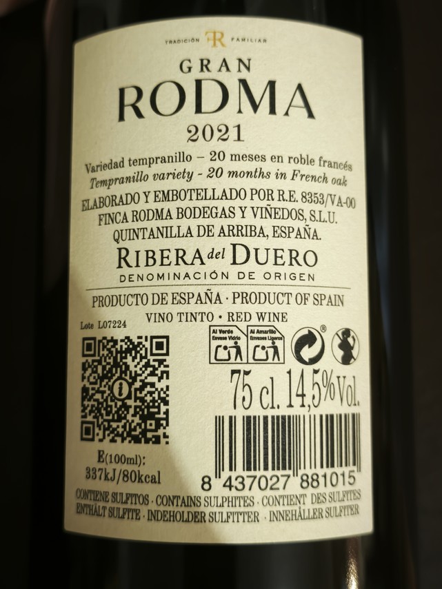 Etiketa Grand Rodma 