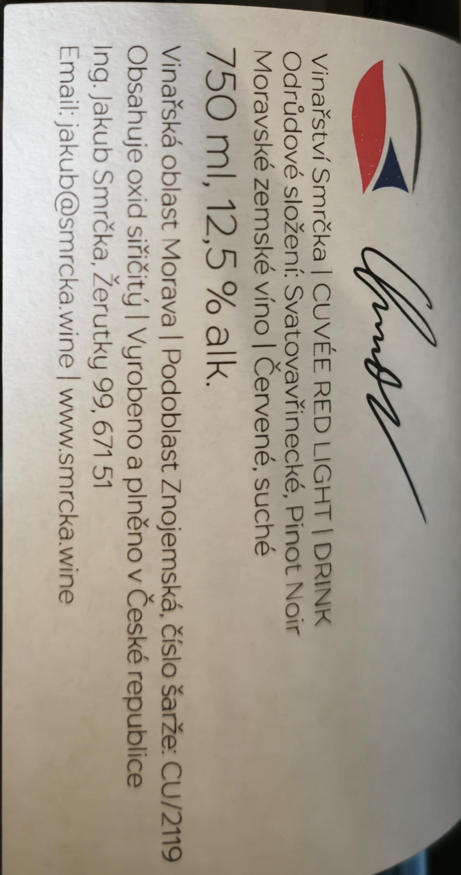 Etiketa Cuvée Red Light \