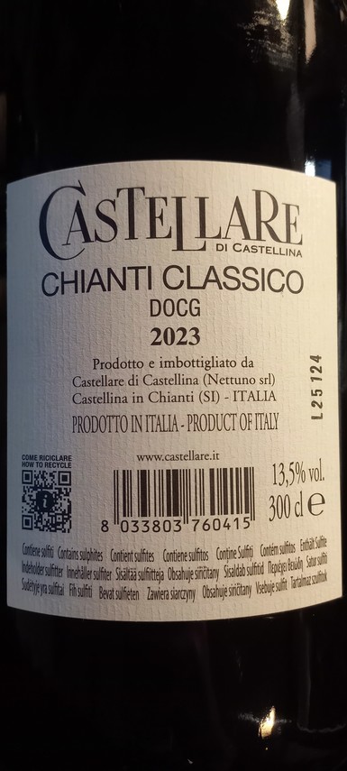 Etiketa Chianti classico JEROBOAM