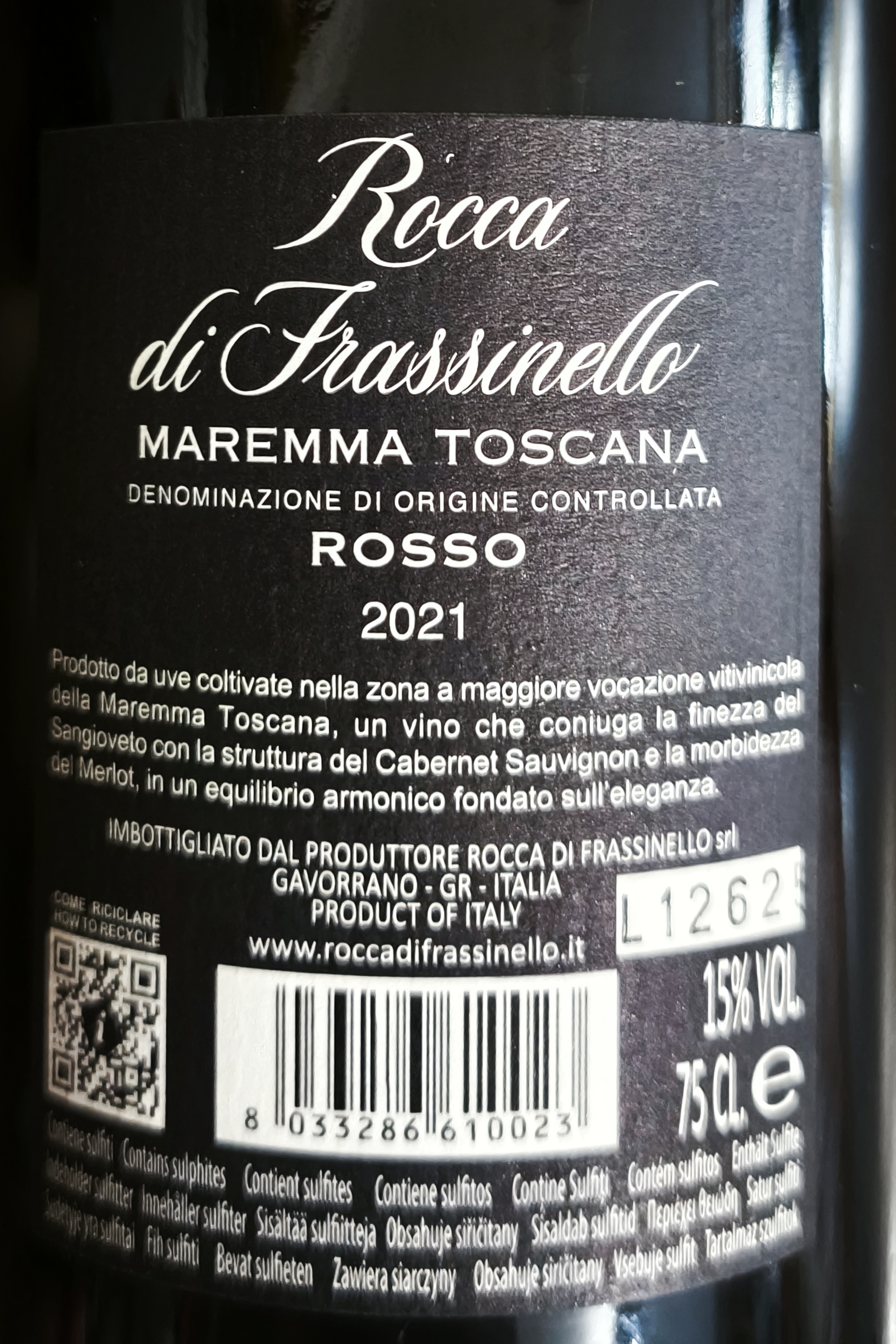 Etiketa Rocca di Frassinello