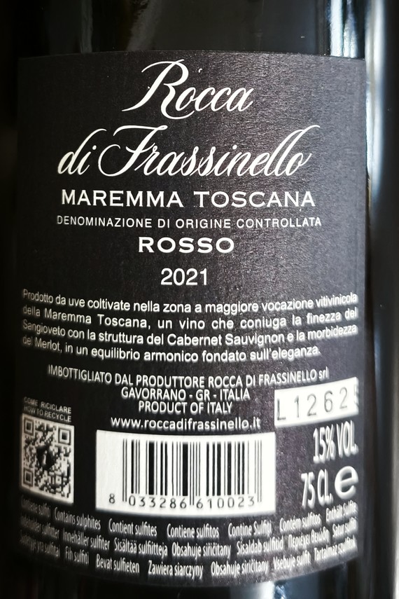 Etiketa Rocca di Frassinello