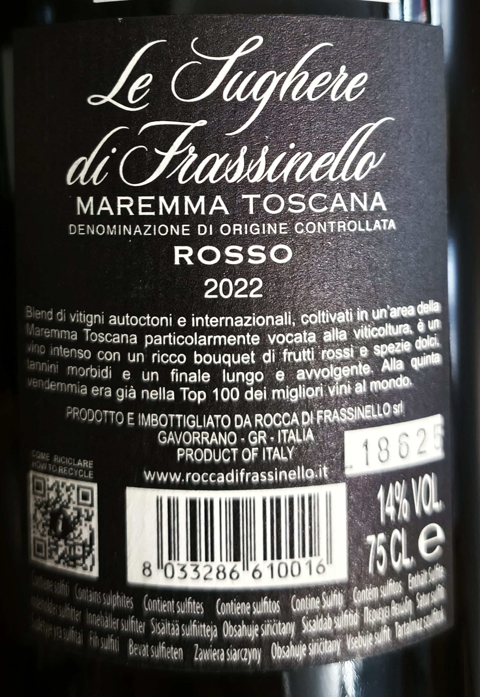 Etiketa La Sughere MAGNUM