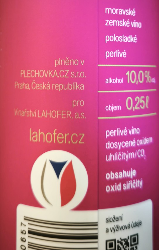 Etiketa Frizzante Svatovavřinecké rosé